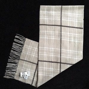 💛NEW!💛Charter Club Plaid 100% Cashmere Scarf BNWT!